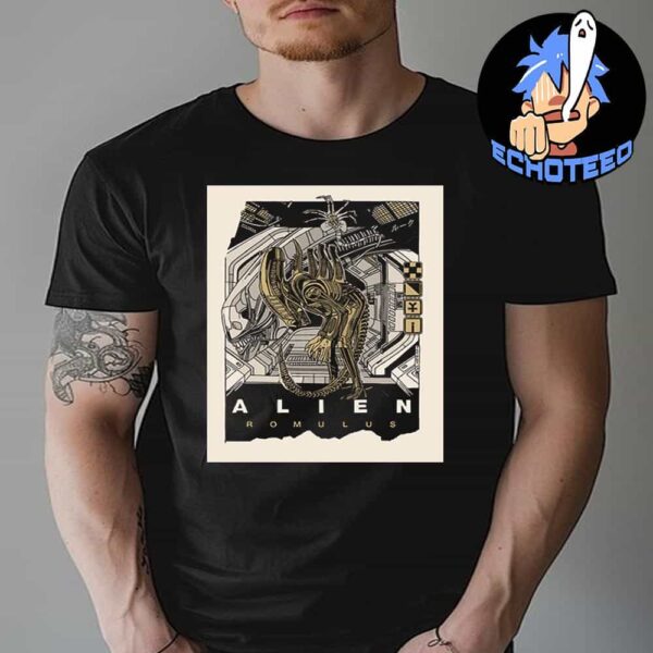 Alien Romulus 2024 Movie Artwork By Tyler Stout Essentials Unisex T-Shirt