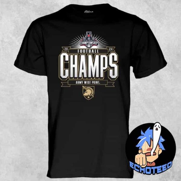 Army Black Knights Blue 84 Unisex 2024 AAC Football Conference Champions Locker Room Merch Essentials Unisex T-Shirt