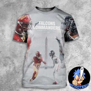 Atlanta Falcons VS Washington Commanders On Dec 30th 2024 NFL 2024-2025 At Northwest Stadium USA All Over Print Essentials Unisex T-Shirt