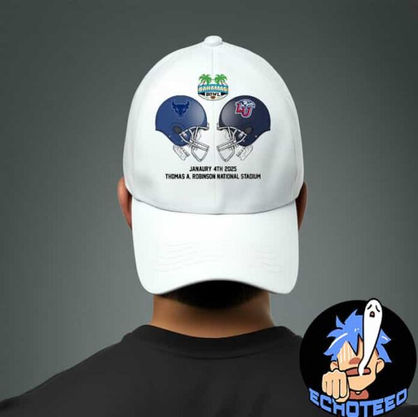 Bahamas Bowl NCAA 2024-2025 Bowl Games Buffalo Bulls vs Liberty Flames At Thomas A Robinson National Stadium Skull Helmet Head To Head Classic Hat Cap