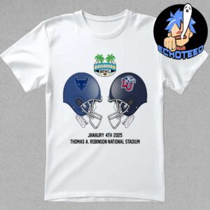 Bahamas Bowl NCAA 2024-2025 Bowl Games Buffalo Bulls vs Liberty Flames At Thomas A Robinson National Stadium Skull Helmet Head To Head Essentials Unisex T-Shirt