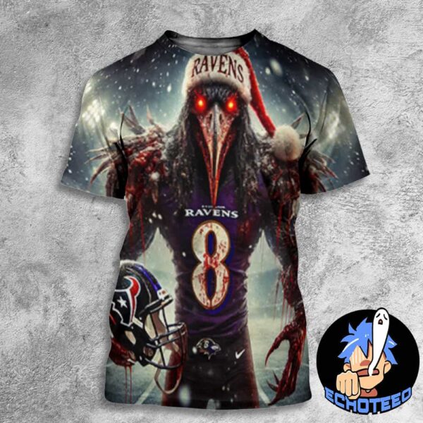 Baltimore Ravens Beats Houston Texans With 31-2 Bowl Game On Dec 26th 2024 No 1 AFC North NCAA Bowl Game 2024-2025 All Over Print Essentials Unisex T-Shirt