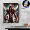 Baltimore Ravens Football Team The Most In Franchise History 6522 Yards NCAA Bowl Games 2024-2025 Home Decor Poster Canvas