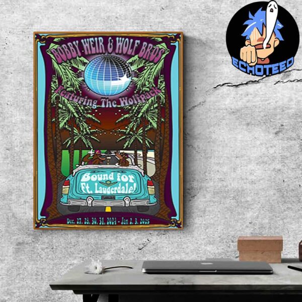 Bobby Weir And Wolf Bros Featuring The Wolfpack On Dec 27 31 2024 At Fort Landerdale Florida Home Decor Poster Canvas