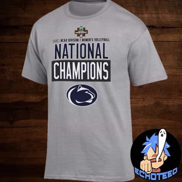 Champion Penn State Nittany Lions 2024 NCAA Women Volleyball National Champions Locker Room Merchandise Essentials Unisex T-Shirt