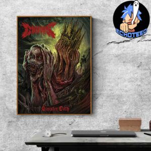 Coffins Sinister Oath New Album On Mar 29th 2024 25th Anniversary At Tokyo Artwork By Axel Hermann Home Decor Poster Canvas