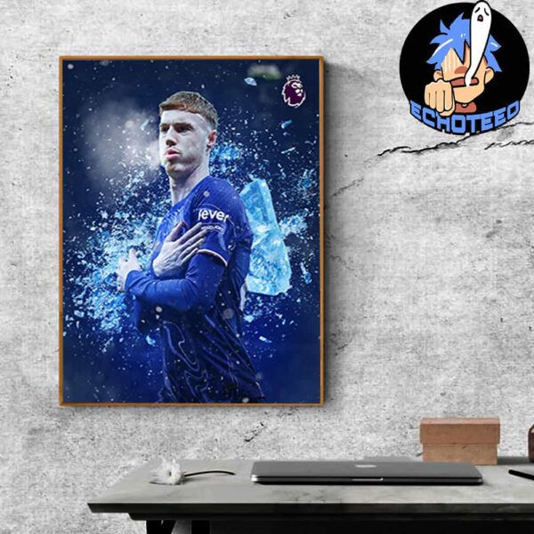 Cole Palmer Chelsea Premmier League 2024 On Dec 25th 2024 At Craven Cottage London UK Home Decor Poster Canvas