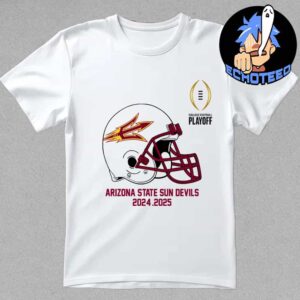 College Football Playoff 2025 Arizona State Sun Devils Helmet NCAA Bowl Games 2024-2025 Essentials Unisex T-Shirt