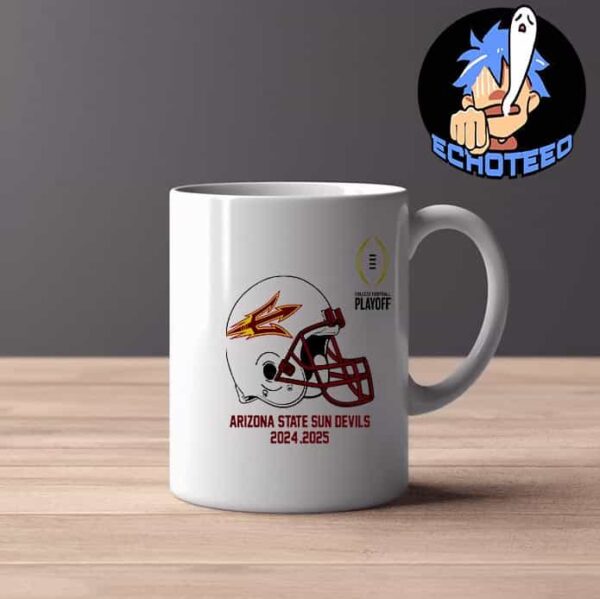 College Football Playoff 2025 Arizona State Sun Devils Helmet NCAA Bowl Games 2024-2025 Mug