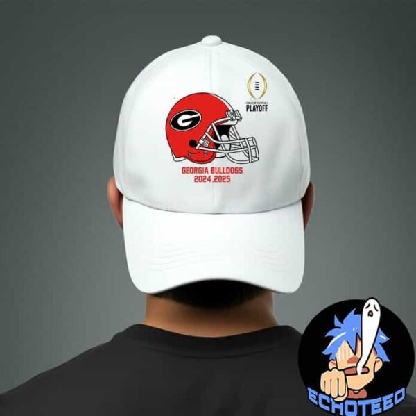 College Football Playoff 2025 Georgia Bulldogs Helmet NCAA Bowl Games 2024-2025 Classic Hat Cap