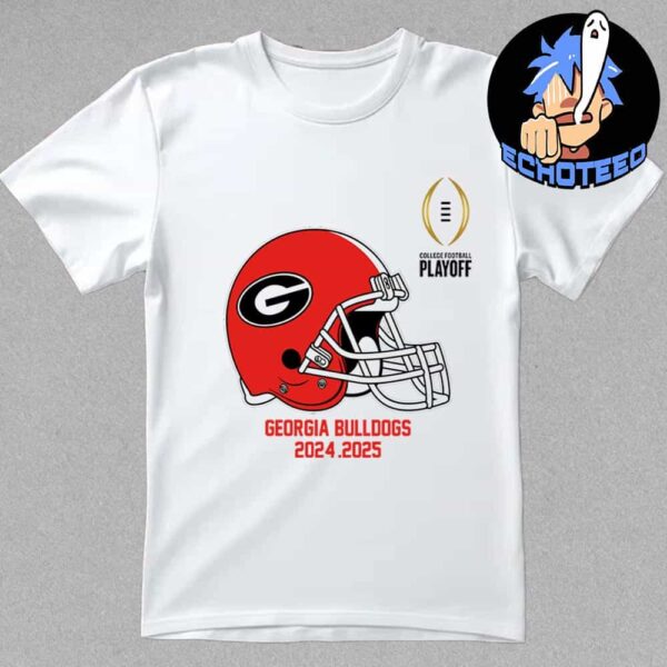 College Football Playoff 2025 Georgia Bulldogs Helmet NCAA Bowl Games 2024-2025 Essentials Unisex T-Shirt