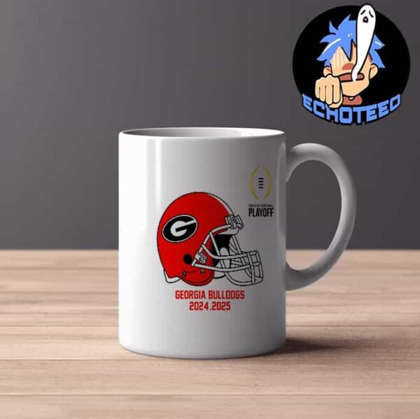 College Football Playoff 2025 Georgia Bulldogs Helmet NCAA Bowl Games 2024-2025 Mug