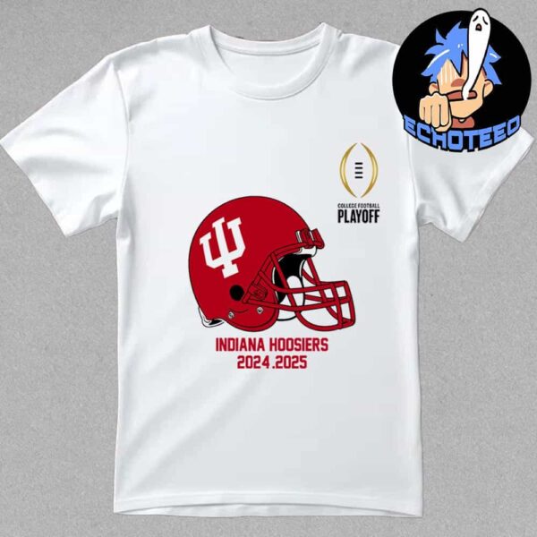 College Football Playoff 2025 Indiana Hoosiers Helmet NCAA Bowl Games 2024-2025 Essentials Unisex T-Shirt