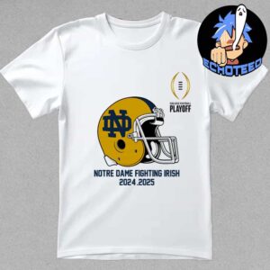 College Football Playoff 2025 Notre Dame Fighting Irish Helmet NCAA Bowl Games 2024-2025 Essentials Unisex T-Shirt