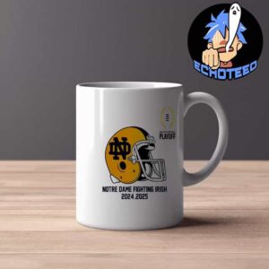 College Football Playoff 2025 Notre Dame Fighting Irish Helmet NCAA Bowl Games 2024-2025 Mug