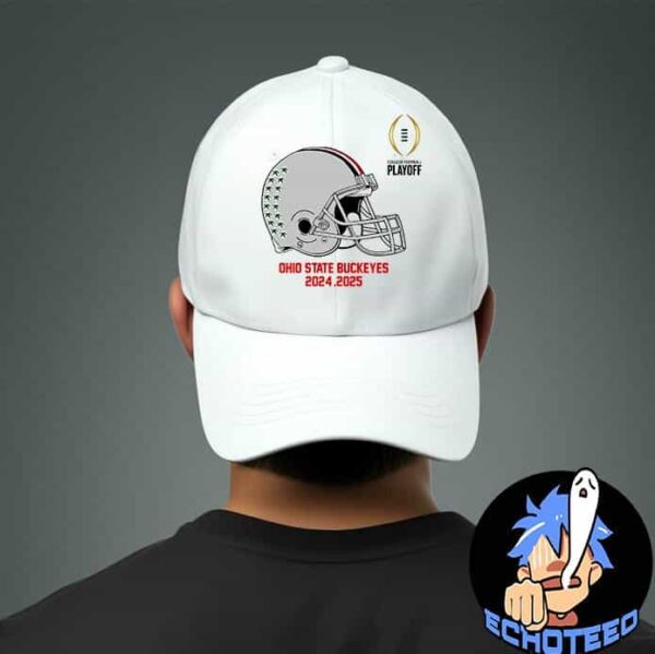 College Football Playoff 2025 Ohio State Buckeyes Helmet NCAA Bowl Games 2024-2025 Classic Hat Cap