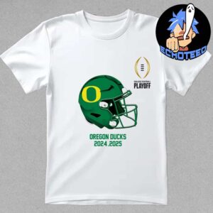 College Football Playoff 2025 Oregon Ducks Helmet NCAA Bowl Games 2024-2025 Essentials Unisex T-Shirt