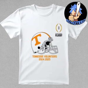 College Football Playoff 2025 Tennessee Volunteers Helmet NCAA Bowl Games 2024-2025 Essentials Unisex T-Shirt