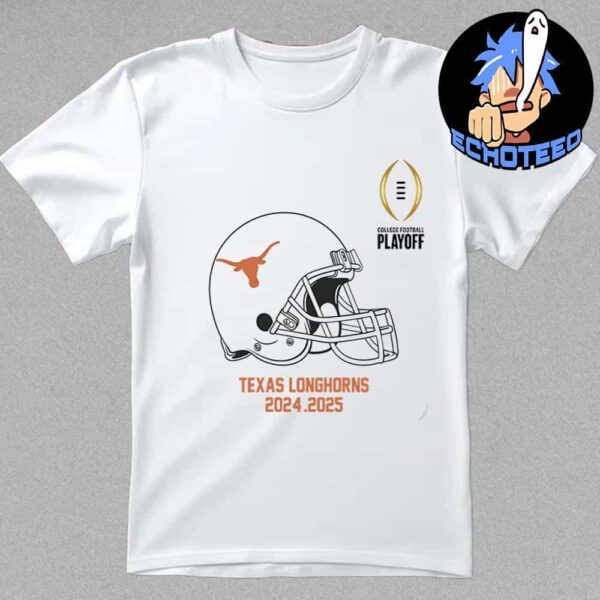 College Football Playoff 2025 Texas Longhorns Helmet NCAA Bowl Games 2024-2025 Essentials Unisex T-Shirt