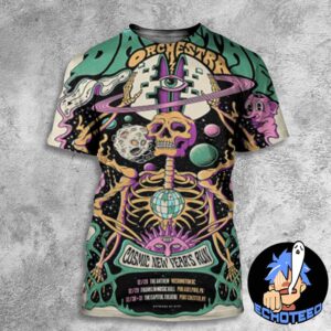 Dark Star Orchestra Cosmic New Years Run On Dec 28 31 2024 Artwork By Aaron Kovelman All Over Print Essentials Unisex T-Shirt