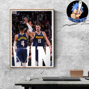 Denver Nuggets Beats Detroit Pistons With 134-121 On Dec 29th 2024 Western Conference NBA 2024-2025 Home Decor Poster Canvas