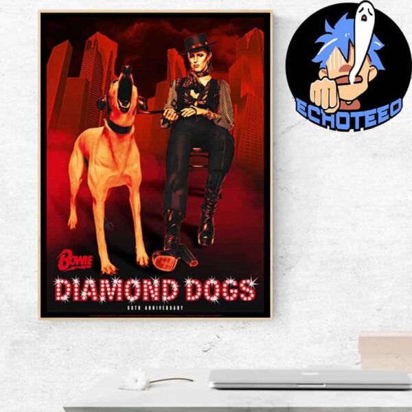 David Bowie Diamond Dogs Main Edition 2024 Artwork By Luke Marsh Home Decor Poster Canvas