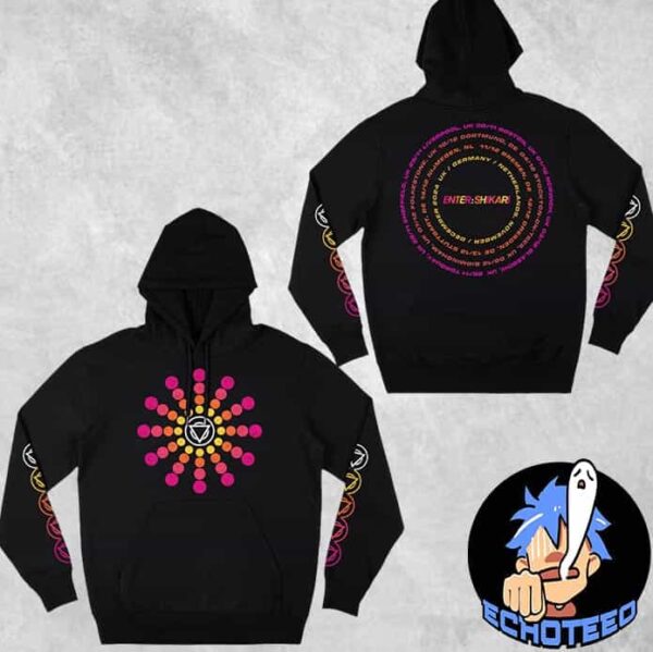 Enter Shikari Circle Dots Hoodie Merchandise All Over Print Long Sleeve Two Sides Essentials Unisex T-Shirt