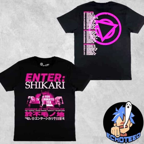 Enter Shikari Dancing On The Frontline World Tour T-Shirt Merchandise Two Sides Essentials Unisex Shirt