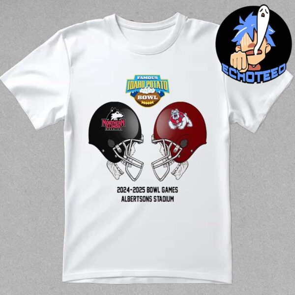 Famous Idaho Potato Bowl NCAA 2024-2025 Bowl Games Northern Illinois vs Fresno State At Albertsons Stadium Essentials Unisex T-Shirt