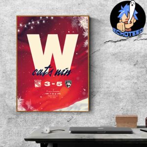 Florida Panthers Beats New York Rangers With 5-3 Atlantic Division NHL 2024-2025 Home Decor Poster Canvas