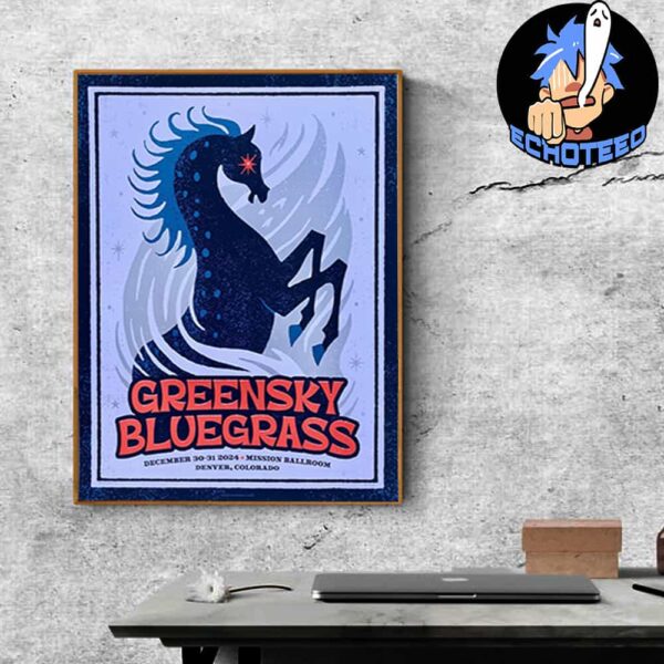 Greensky Bluegrass Performance On Dec 30 31 2024 At Mission Ballroom Denver Colorado US Home Decor Poster Canvas