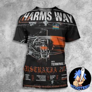 Harms Way With Terminal Sleep Announces Australia 2025 Tour List All Over Print Essentials Unisex T-Shirt