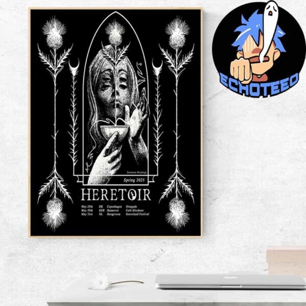 Heretoir Dooms Performance Spring Tour List 2025 Home Decor Poster Canvas