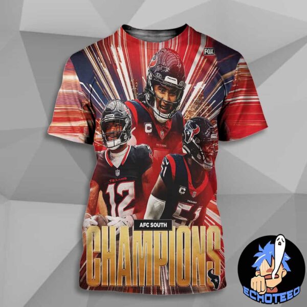 Houston Texans The AFC South Victor On Dec 15 2024 Essentials All Over Print Essentials Unisex T-Shirt