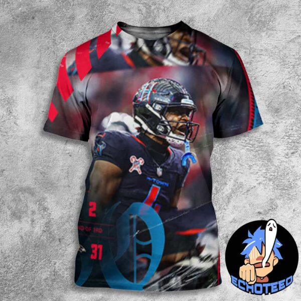 Houston Texans VS Baltimore Ravens With 2-31 NFL 2024-2025 At Nissan Stadium Nashiville USA All Over Print Essentials Unisex T-Shirt