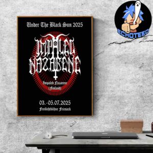 Impaled Nazarene Under The Black Sun On Jul 3 5 2025 At Freilichtbuhne Friesack Germany Home Decor Poster Canvas