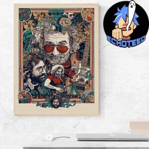 Jerry Garcia The Grateful Dead Music On Dec 5th 2024 By Tyler Stout Home Decor Poster Canvas