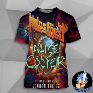 Judas Priest And Alice Cooper On Jul 25th 2025 At The O2 London All Over Print Essentials Unisex T-Shirt