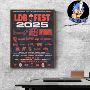 Knotfest LDB Fest 2025 On Apr 25 26 2025 Home Decor Poster Canvas