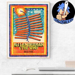 MJ Lenderman And The Wind On Feb 15th 2025 At Rio Theatre Santa Cruz By Nate Gonzalez Home Decor Poster Canvas