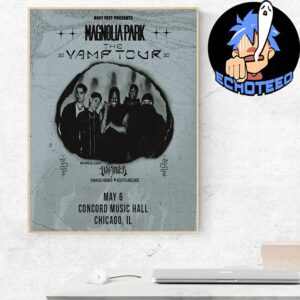 Magnolia Park With Hot Milk And Savage Hands And South Arcade The Vamp Tour On May 6th 2025 At Concord Music Hall Chicago Home Decor Poster Canvas