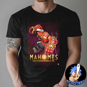 Mahomes Kansas City Chiefs VS Pittsburgh Steelers On Dec 25th NFL 2024-2025 X Arcane Essentials Unisex T-Shirt