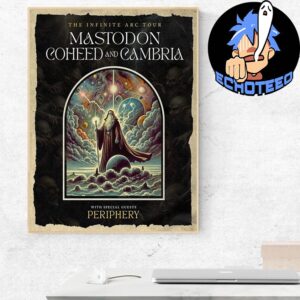 Mastodon With Coheed And Cambria Infinite Arc Tour On May 2025 Home Decor Poster Canvas