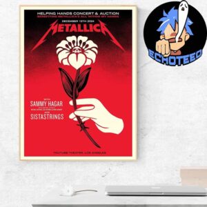 Metallica With Sammy Hagar And Sistastrings Celebration On Dec 13th 2024 At Youtube Theater Los Angeles Home Decor Poster Canvas