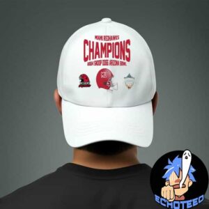 Miami Ohio Redhawks University Football 2024 Snoop Dogg Arizona Bowl Champions Helmet NCAA Bowl Games 2024-2025 Classic Hat Cap