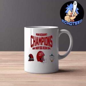 Miami Ohio Redhawks University Football 2024 Snoop Dogg Arizona Bowl Champions Helmet NCAA Bowl Games 2024-2025 Mug