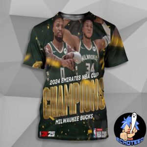 Milwaukee Bucks The 2024 Emirates NBA Cup Champion All Over Print Essentials Unisex T-Shirt