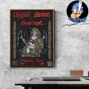 Morghuul And Otras And Black Light Ceremony On Feb 1st 2025 At Zalar Pub Slovakia Home Decor Poster Canvas