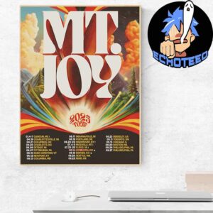 Mt Joy Spring Tour List 2025 Home Decor Poster Canvas