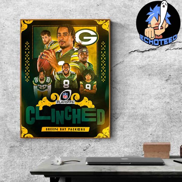 NFC North Green Bay Packers Beats New Orleans Saints With 34-0 NFL Playoffs 2024-2025 Home Decor Poster Canvas